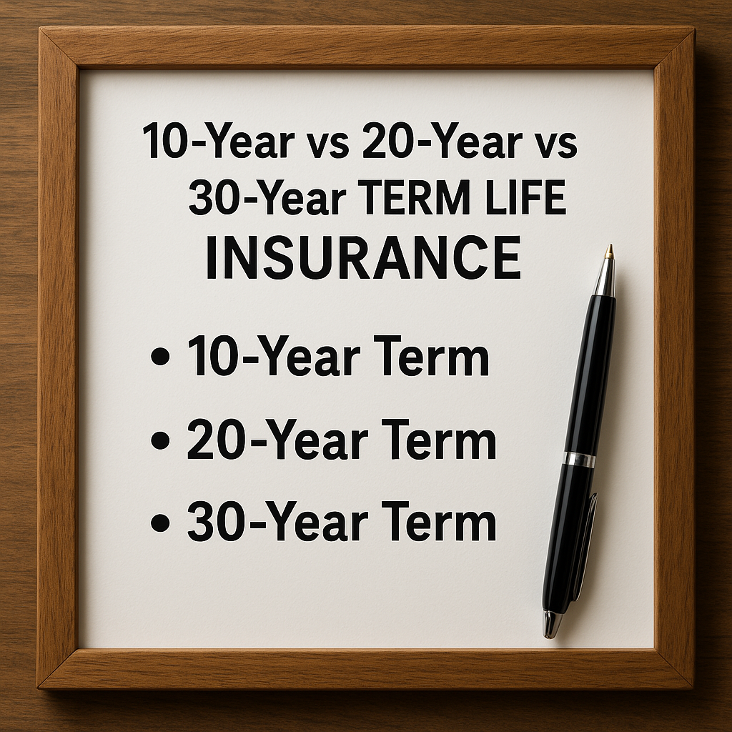 10-Year vs 20-Year vs 30-Year Term Life Insurance
